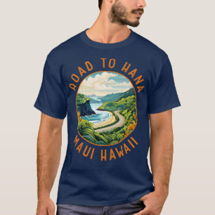 Camiseta Carretera hacia Hana Maui Hawaii Circulo perturbad