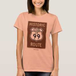 Camiseta Carretera histórica 99 (California) de los