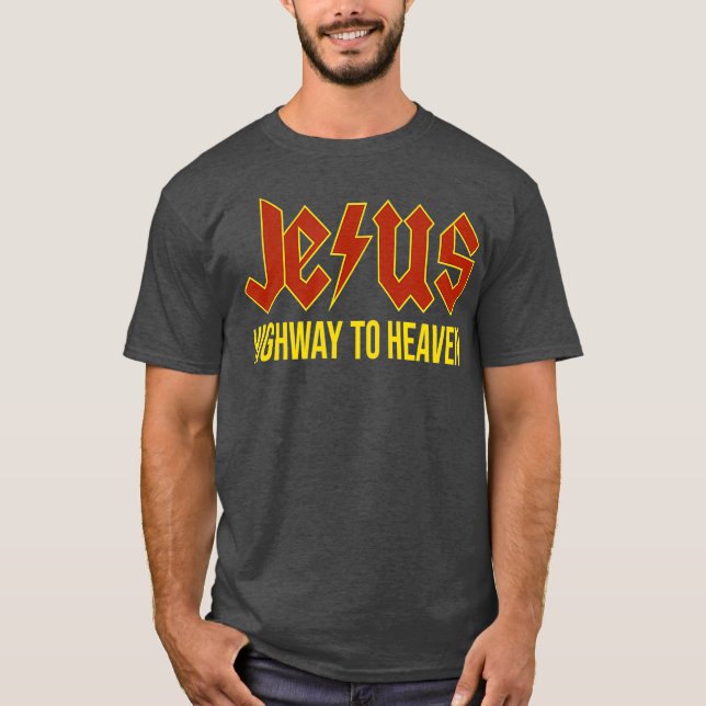 Camiseta Carretera Jesús al cielo regalo cristiano (Anverso)