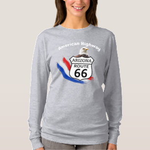 Camiseta Carretera Norteamericana Ruta 66 de Arizona