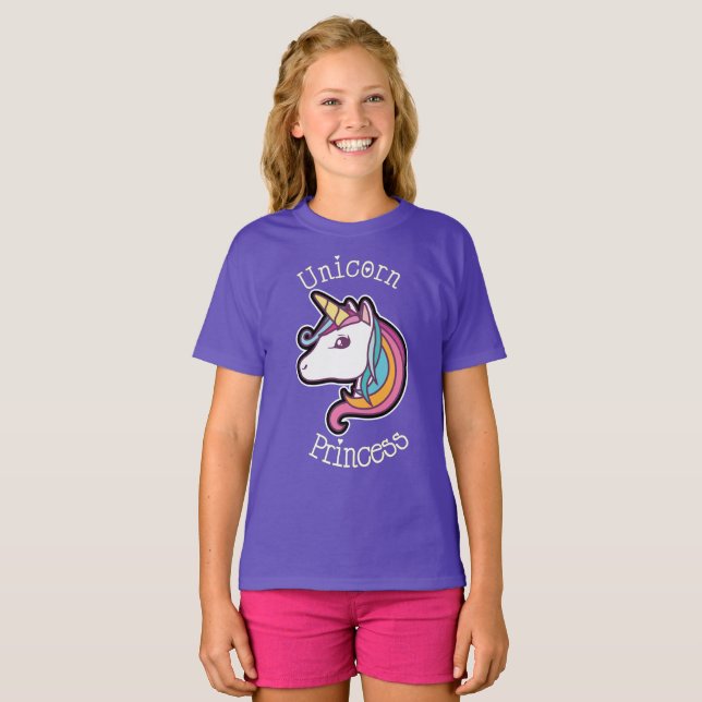 Camiseta Carretera Princesa de Unicorn (Anverso completo)
