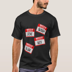 Camiseta Carretera robada de identidad - Etiquetas de nombr