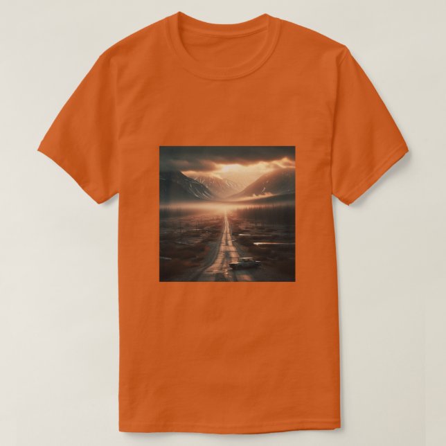 Camiseta Carretera solitaria (Diseño del anverso)