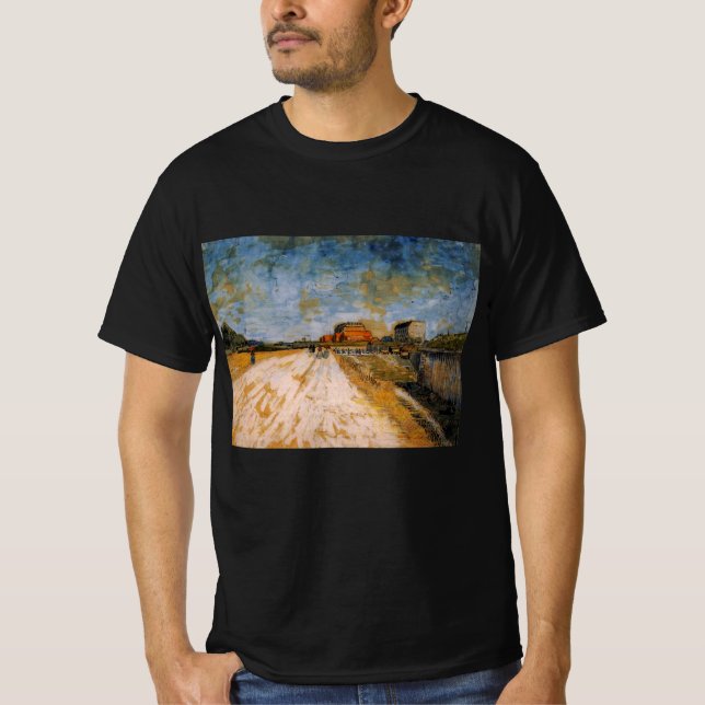 Camiseta Carretera Van Gogh al lado de las Ramparts de Parí (Anverso)