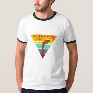 Camiseta Carretera vintage con ringer anticuada