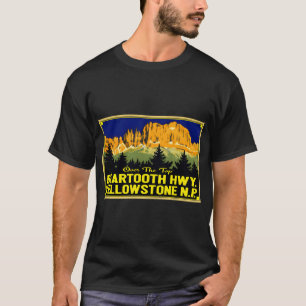 Camiseta Carretera Yellowstone Beartooth Wyoming Montana Vi