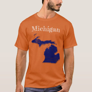 Camiseta Carreteras Interestatales de Míchigan [Diseño Azul