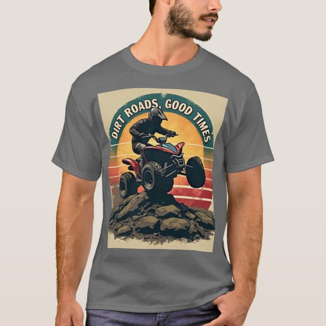 Camiseta Carreteras sucias, buenos tiempos - aventura (Anverso)