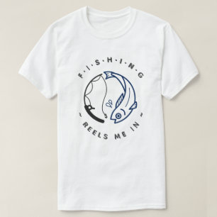 Camiseta Carretes de Pesca Me Atraen Pesca Divertida