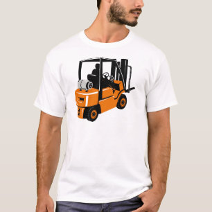 Camiseta carretilla elevadora retra