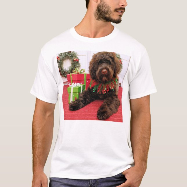 Camiseta Carretón - perro de agua portugués (Anverso)