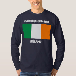 Camiseta Carrick-on-Suir, Irlanda con bandera irlandesa