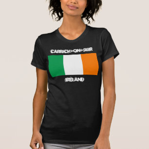 Camiseta Carrick-on-Suir, Irlanda con bandera irlandesa