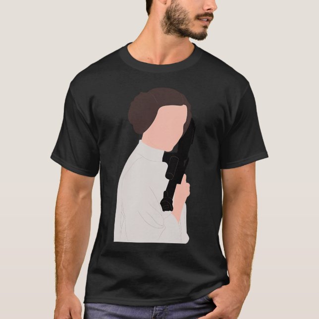 Camiseta Carrie Fisher (Anverso)
