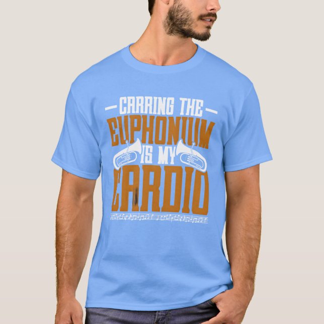 Camiseta Carringhe Euphonium Is My Cardio retro (Anverso)