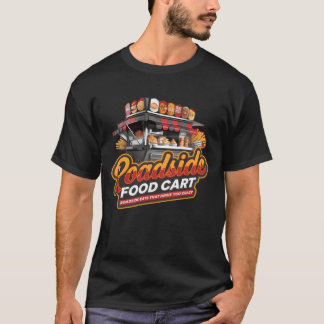 Camiseta Carrito de comida familiar al lado de la carretera