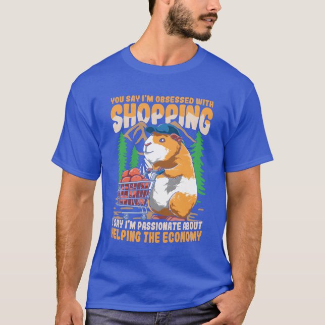 Camiseta CARRITO DE COMPRAS DE COMIDA DE COBAYA amigo (Anverso)