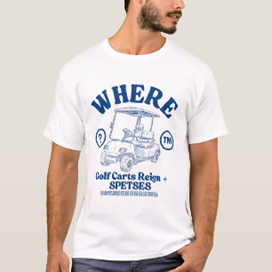 Camiseta Carritos de golf reinan en Spetses (Grecia)