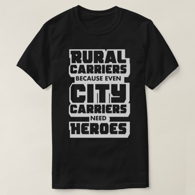 Camiseta Carritos rurales , Funny Trabajador Postal Postman (Diseño del anverso)