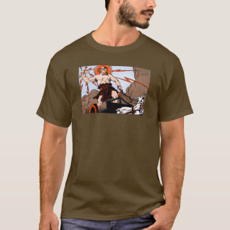 Camiseta Carro Artwok del rayo del Thor