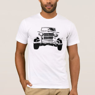 Camiseta carro blanco de los willys