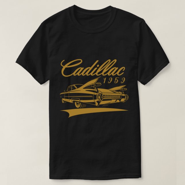 Camiseta Carro cadillac vintage de 1959 (Diseño del anverso)