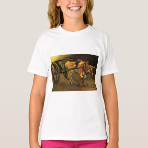Camiseta Carro con ox rojo y blanco (Vincent van Gogh)