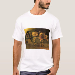 Camiseta Carro con ox rojo y blanco (Vincent van Gogh)