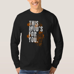 Camiseta Carro de barro, curso de obstáculos sucio, corredo
