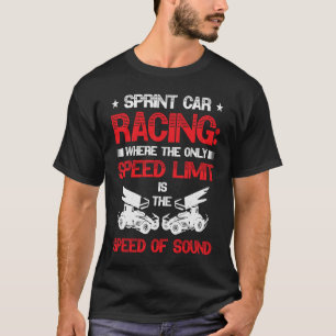 Camiseta Carro de Carreras Sprint Car Dirt Track de arrastr
