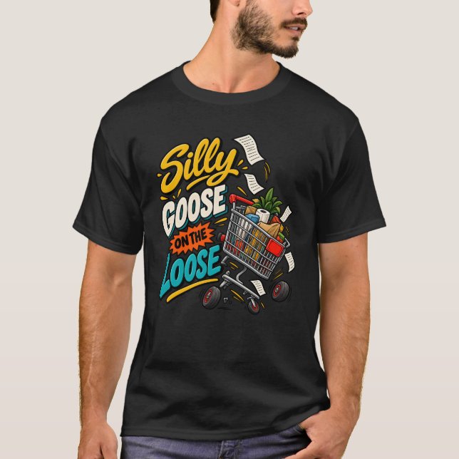 Camiseta Carro de Compras Suelto Caos (Anverso)