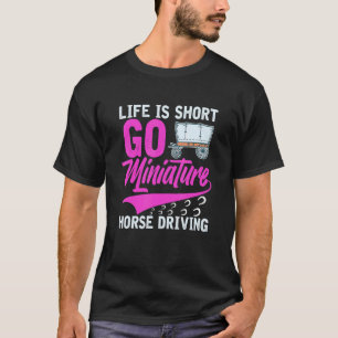 Camiseta Carro de conducción de caballo en miniatura Silla