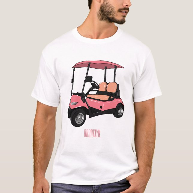 Camiseta Carro de golf / ilustracion personalizado de coche (Anverso)