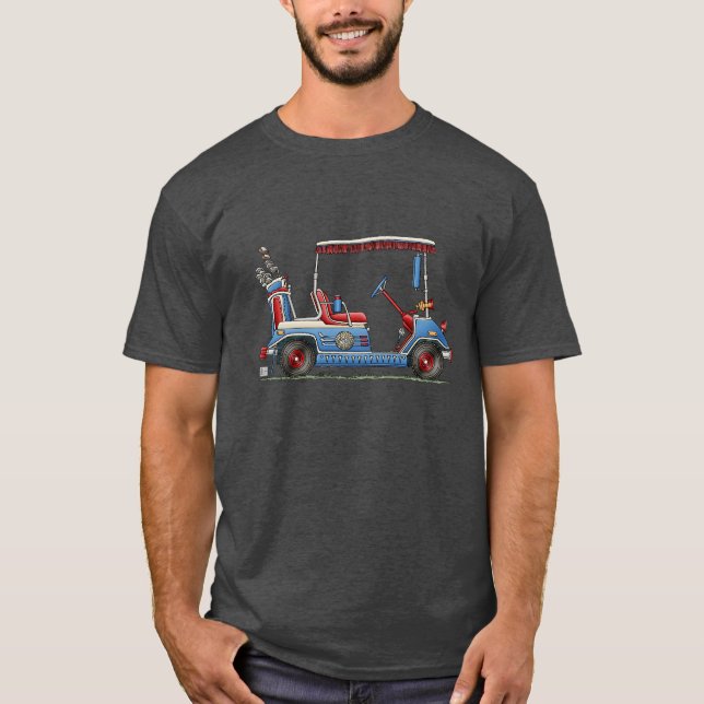 Camiseta Carro de golf lindo (Anverso)