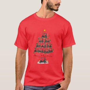 Camiseta Carro de golf Lover Xmas Iluminación Santa Golf Ca
