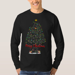 Camiseta Carro de golf Lover Xmas Iluminación Santa Golf Ca