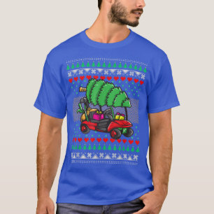 Camiseta Carro de golf Navidades feos SweaterNavidades de g
