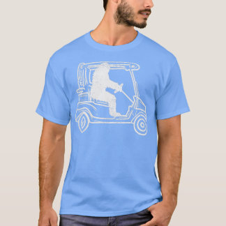 Camiseta Carro de golf para motociclistas Sasquatch
