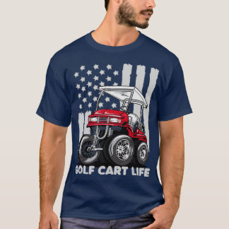 Camiseta Carro de golf Vida Graciosa Carro de golf con band