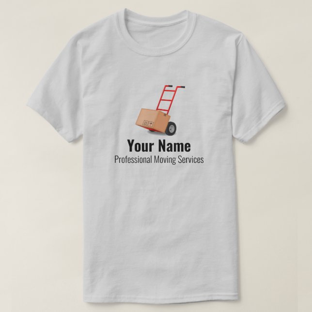 Camiseta carro de servicios de movimiento de personalizable (Diseño del anverso)