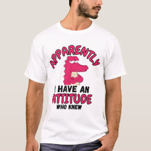 Camiseta Carro divertido 'Al parecer tengo una actitud, ¿qu