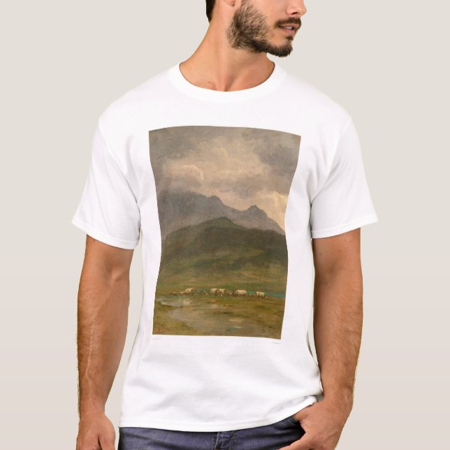 Camiseta Carros cubiertos por Bierstadt (0101A) (Anverso)