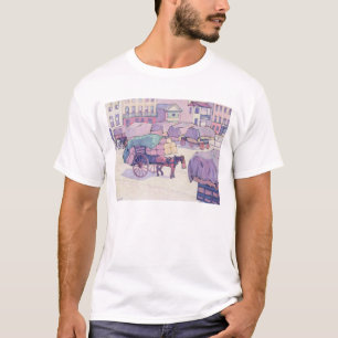 Camiseta Carros del heno, mercado del Cumberland (aceite en