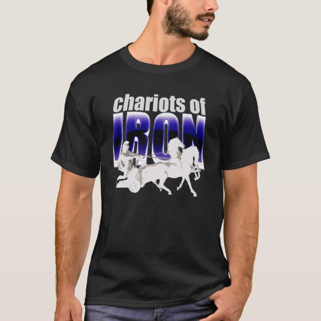 Camiseta Carros del hierro - logotipo - negro (Anverso)