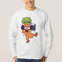 Carrot en la música con auriculares