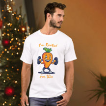 Carrot Gym T-Shirt gracioso - Tengo raíces para es