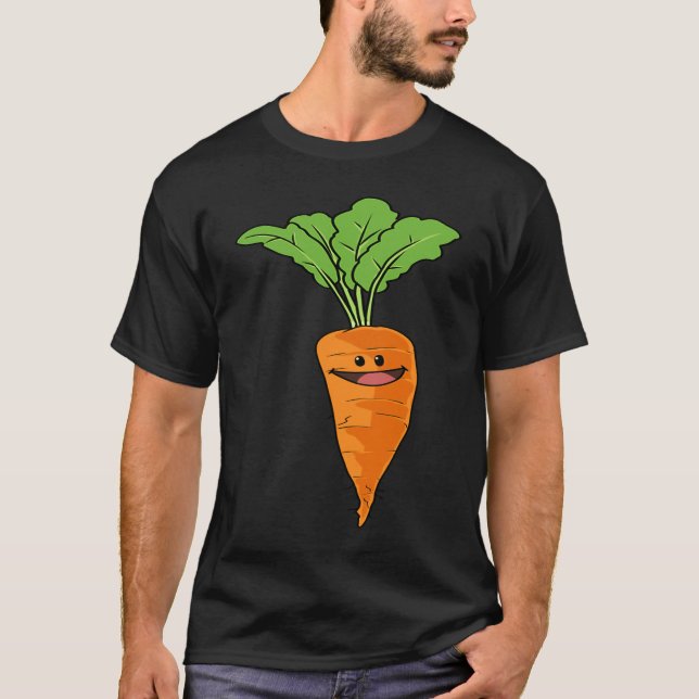 Camiseta Carrot kids garden  vegan vegetarian (Anverso)