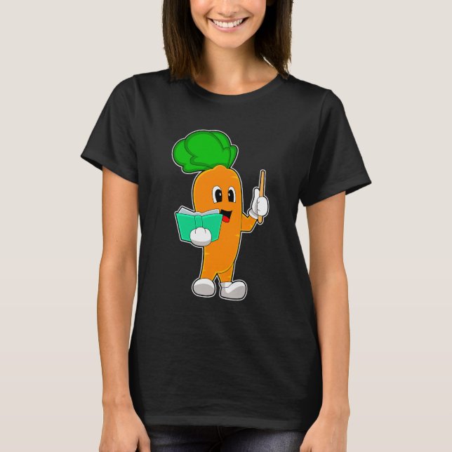 Camiseta Carrot Teacher School book (Anverso)