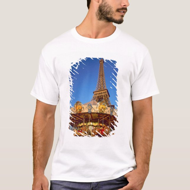 Camiseta Carrousel, Torre Eiffel, París, Francia (Anverso)