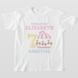 Camiseta Carrusel Circo Carnaval Camisas de cumpleaños Past